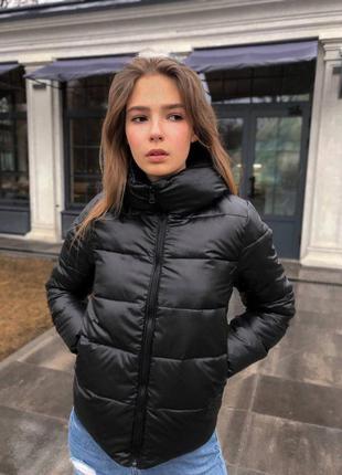 Жіноча куртка чорна демісезонний