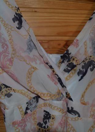 Воздушное шёлковое платье мульти цвет orsay! роскошный принт!3 фото