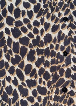 Леопардовая рубашка,принт,шифоновая рубашка(029)4 фото
