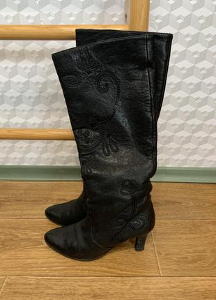 Чоботи труби козаки шкіра