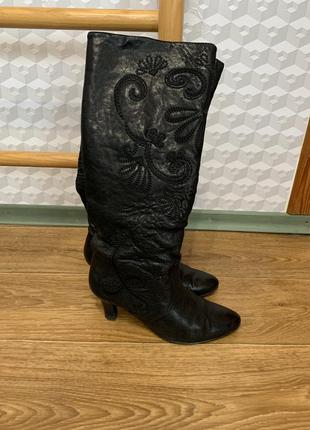 Чоботи труби козаки шкіра