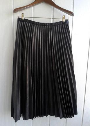 Кожаная юбка donna karan, оригинал