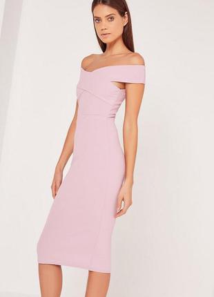 Эффектное платье миди missguided размер 14 8
