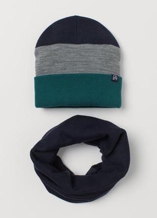 Комплект осенний-шапка+шарф для подростка 12-14 лет1 фото