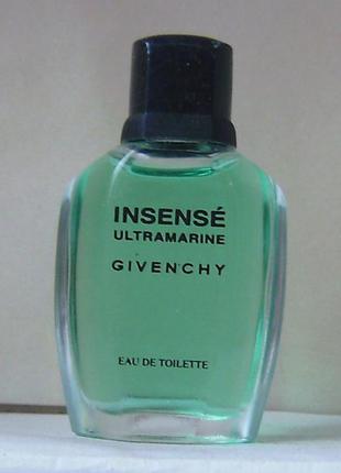 Миниатюра - givenchy insense ultramarine - edt - 7 мл. оригінал. вінтаж.