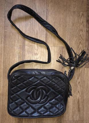 Фірмова сумка в стилі chanel італія 🇮🇹нат.шкіра/вінтаж .