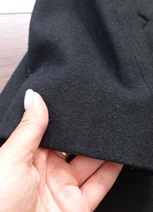Чёрное шерстяное пальто классика calliope бренд оригинал3 фото