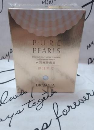 Інноваційний зволожуючий крем для обличчя bioaqua pure pearls cream, 60 р.