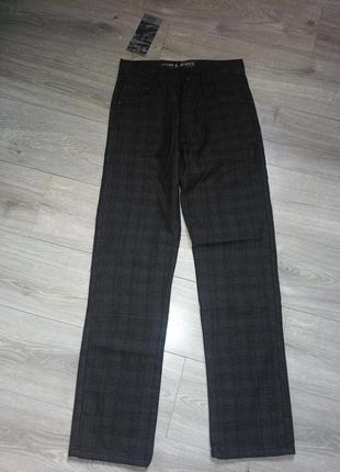 Теплі нові чоловічі штани котон на флісі турція розмір w31/l34 i w33/l341 фото