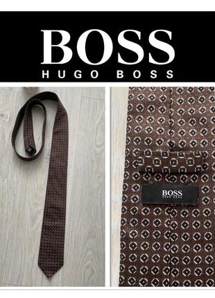 Шелковый галстук от hugo boss оригинал