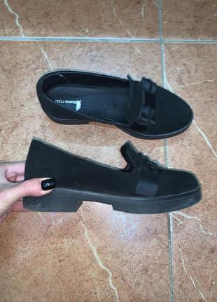 Туфлі натуральний замш