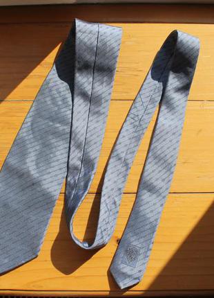 Монограмный шовковий галстук gucci