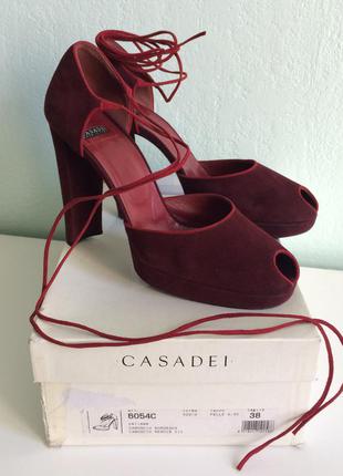 Босоножки на платформе casadei 39р.3 фото