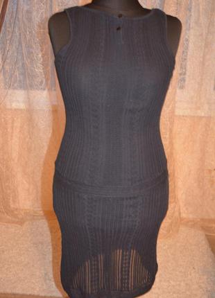Кружевное ажурное теплое вязаное платье с шерстью по мотивам ванессы монторо, №52 фото