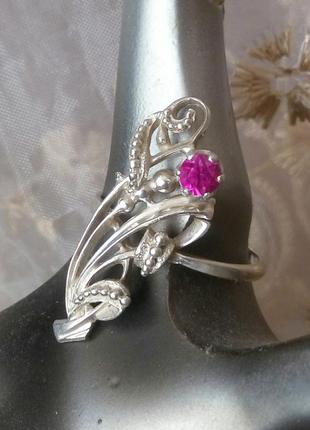 Винтажное серебряное кольцо 18 размер