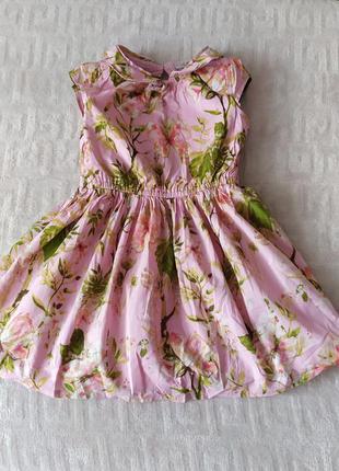 Платье next в цветочный рисунок для девочки 4 года