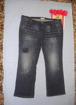 Джинсы джинси женские  размер 60-62 /28 стрейчевые стрейч батал батальные