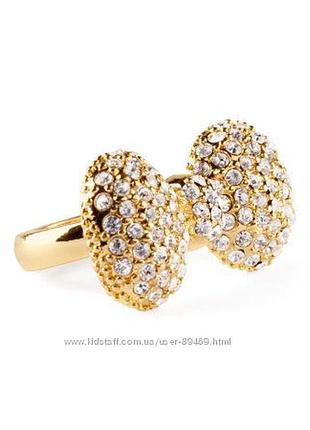 Кольцо h&m в камнях, р.s