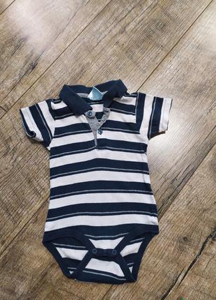 Бодик, боди с коротким рукавом, impidimpi, р. 74-80, 9-12мес., длинна 39см