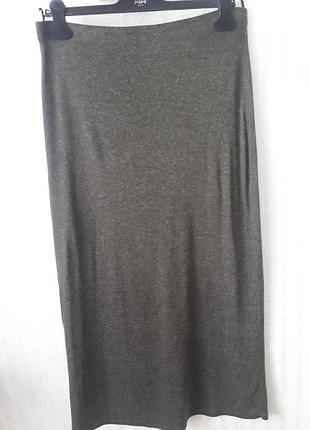 Тепла трикотажна спідниця4 фото