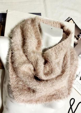 !!распродажа!! пудровый шарф снуд хомут травка!!!