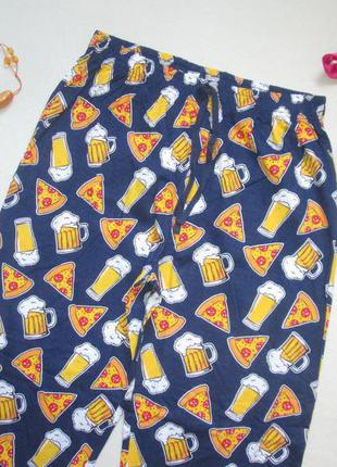Суперовые хлопковые домашние пижамные штаны с забавным принтом zeeman  🍁🌹🍁2 фото