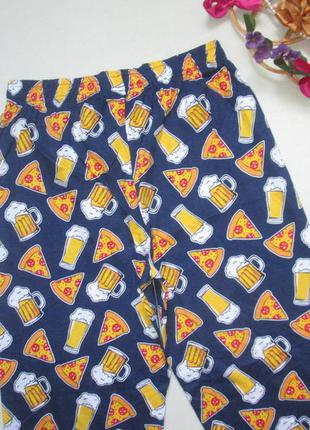 Суперовые хлопковые домашние пижамные штаны с забавным принтом zeeman  🍁🌹🍁4 фото