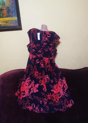 Краса неймовірна! шикарнейше довге плаття в яскравий квітковий принт.  нове етикетка батал, 56-582 фото
