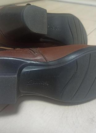 Продам ботинки clarks, коричневые , кожа4 фото