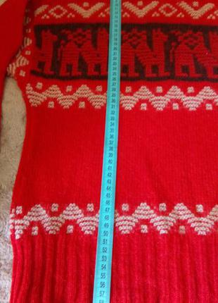 Альпака (перу) свитер ручная работа.4 фото