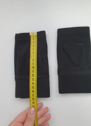 Флисовые митенки, перчатки без пальцев