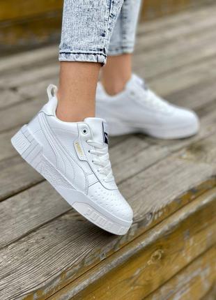 Кросівки кеди puma cali fur white кроссовки