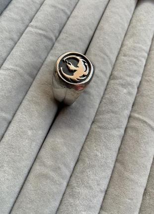Перстень серебро 925 япония клеймо круг винтаж кольцо дракон6 фото