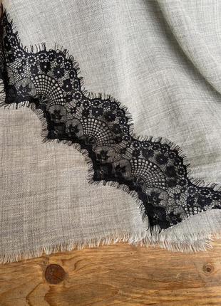 Фирменный стильный качественный натуральный большой платок из шерсти5 фото