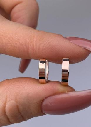 Срібні сережки в стилі мінімалізм, 925, срібло