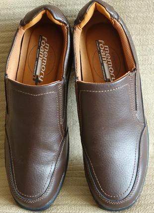 Мягкие легкие классические фирменные темно-коричневые кожаные туфли streetcars 12 р.3 фото