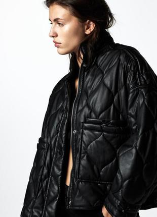 Непромокаемая стеганая куртка zara7 фото