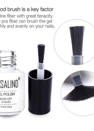 Rosalind гель-лак №07 з шиммером для нігтів - розолінд для манікюру4 фото