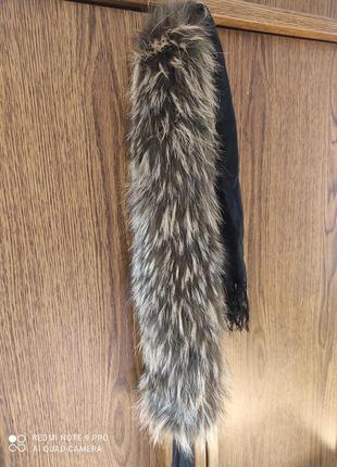 Шарф воротник из натурального меха