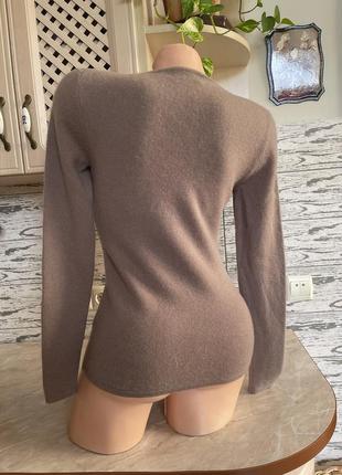 Ніжний кашеміровий светр кавового кольору3 фото