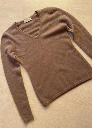 Ніжний кашеміровий светр кавового кольору4 фото