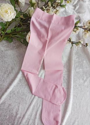 Ніжно рожеві колготки, розмір 116-122см