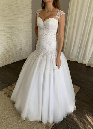 Новое фирменное свадебное платье весільна сукня s-m2 фото