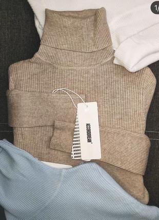 Гольф свитер светер водолазка рубчик кофта2 фото