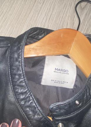 Mango куртка из натуральной кожи осень !7 фото