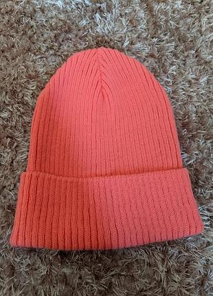 Шапка женская яркая кораллового цвета river island