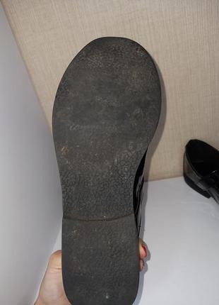 Лаковые туфли броги оксфорды 38 р.5 фото