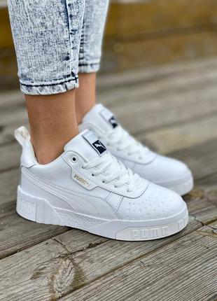 Кроссовки зимние puma cali white fur