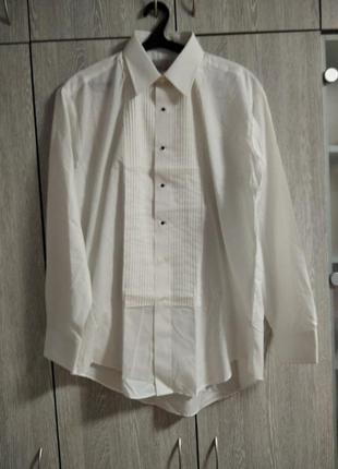Чоловіча класична сорочка для костюма neil allyn white