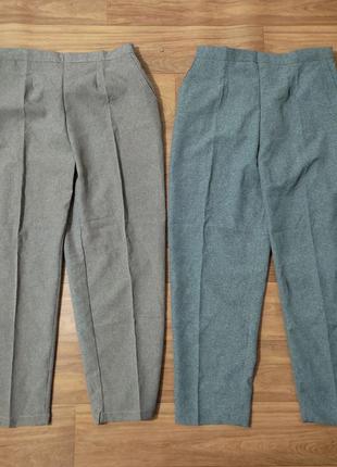 Штаны, брюки свободные парные на резинке укороченные зауженные унисекс1 фото